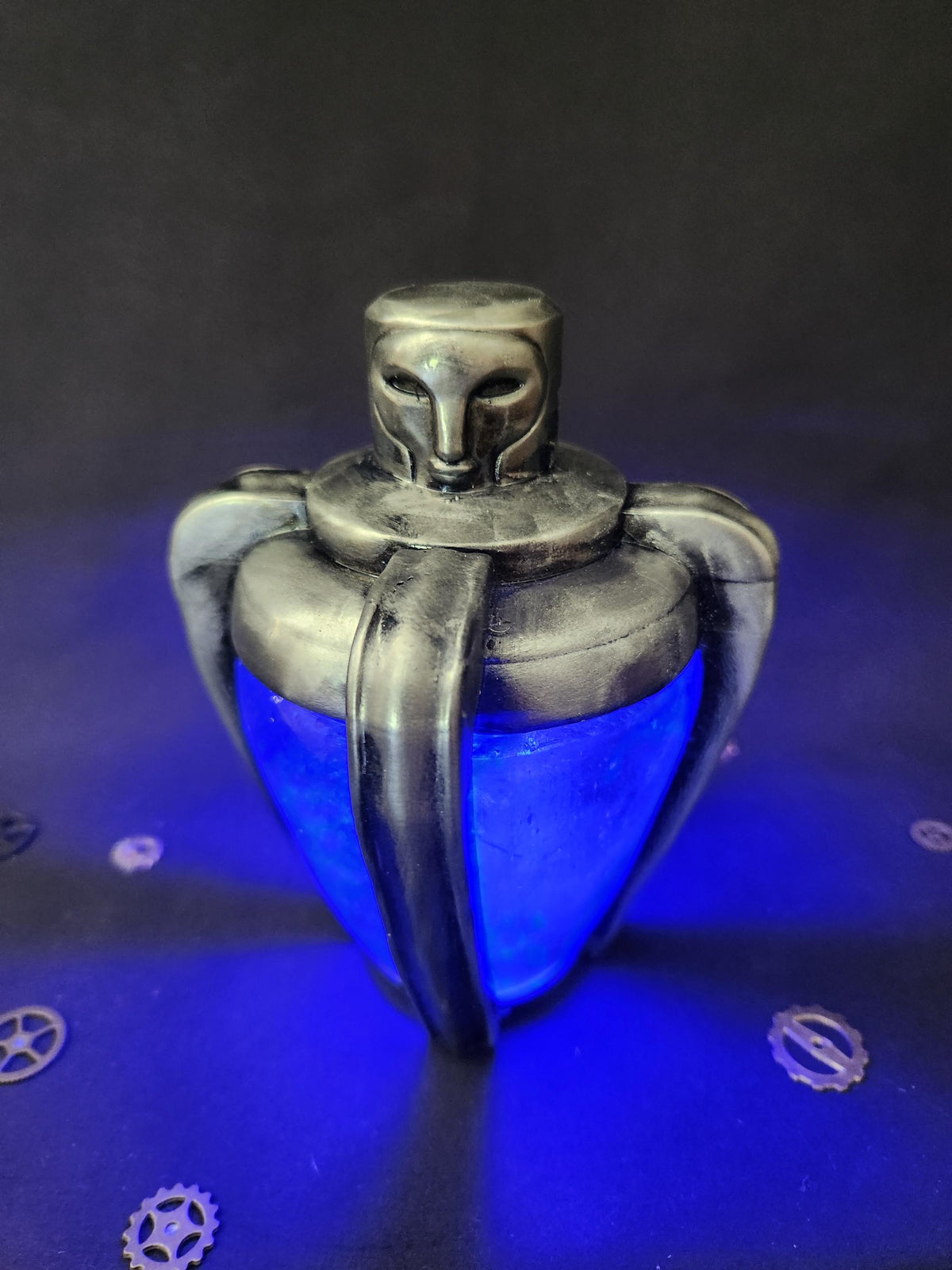 ADAM Plasmid Bottle – Hand Painted Fantasy Gaming Decor, Steampunk Alchemy Prop, Full Size Collectible