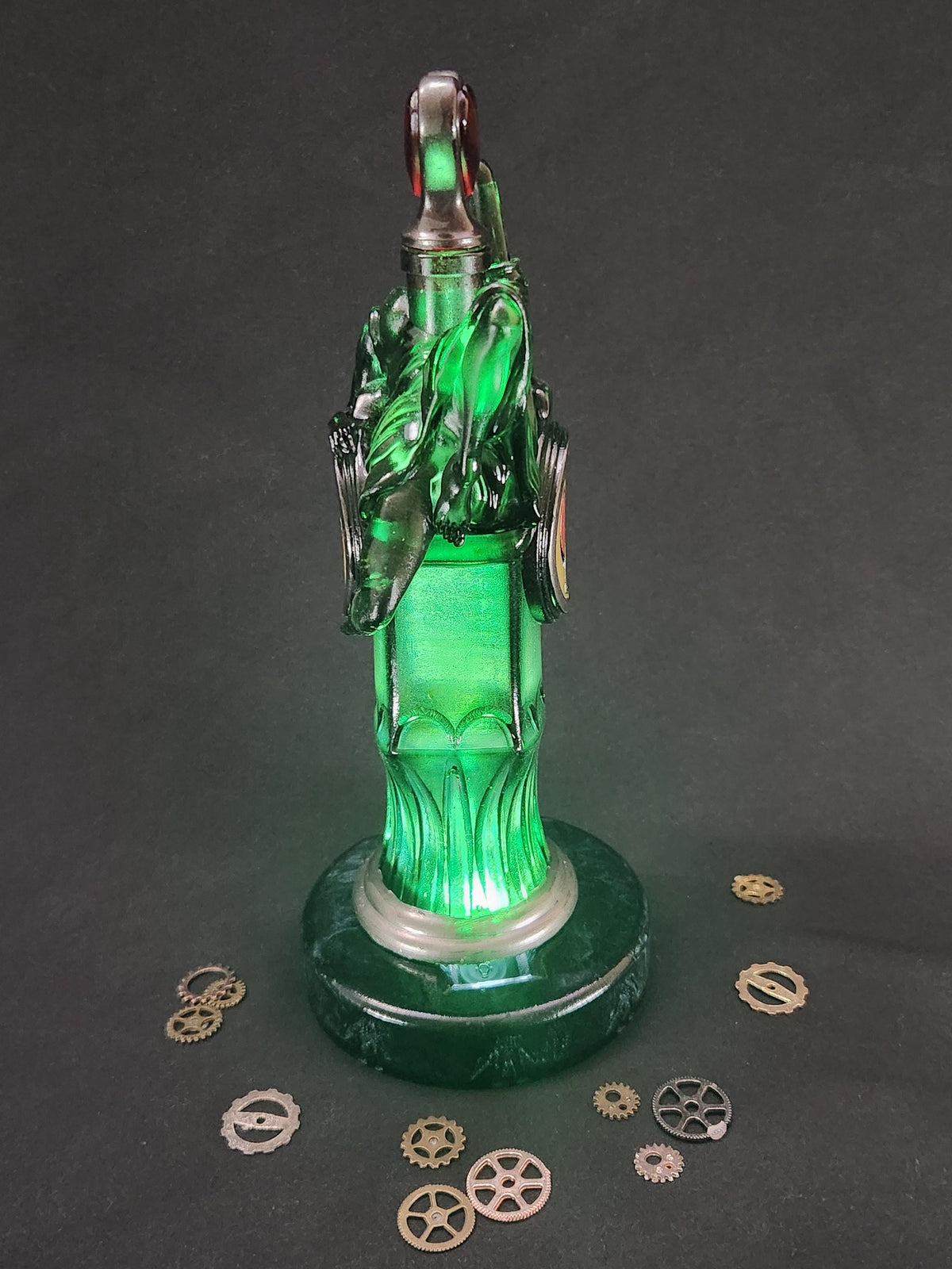 Possession Vigor Bottle – Hand Painted Fantasy Gaming Decor, Steampunk Alchemy Prop, Large  Collectible