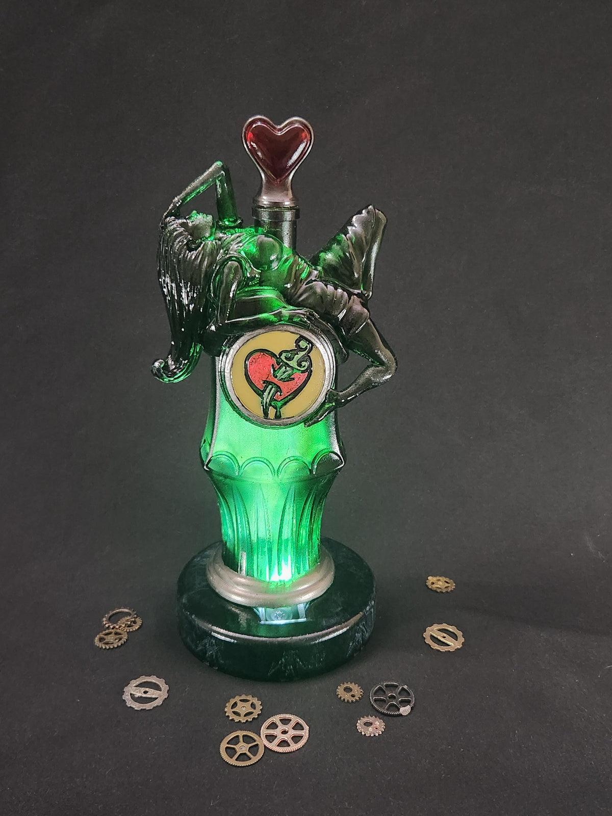 Possession Vigor Bottle – Hand Painted Fantasy Gaming Decor, Steampunk Alchemy Prop, Large  Collectible